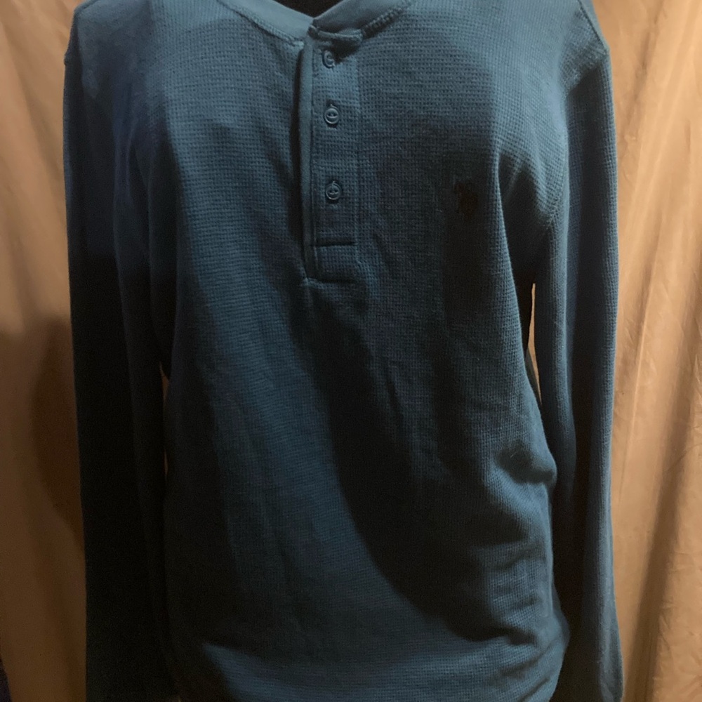 U.S. Polo Assn. Blue Long Sleeve Tee